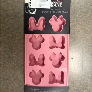 Disney Minnie Mouse Pink Silicone ice cube trays Molds
